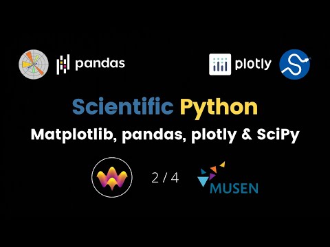 Scientific Python Tutorial Workshop | Part 2 | Matplotlib, Pandas, Seaborn, Plotly, SciPy