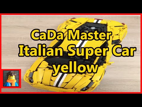 Einfach der Hammer..  CaDa Master Italian Super Car yellow Unboxing, Review und Fazit in deutsch