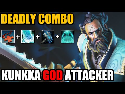 Deadly Combo With First Item Meteor Hammer By Kunkka God Attacker - Dota 2