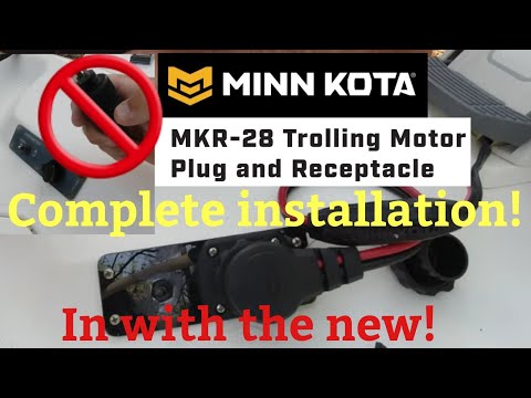 Minn kota MKR-28 trolling motor plug. (Complete install) @MinnKotaTutorials