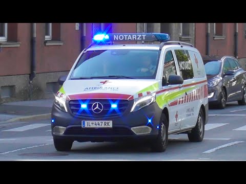 [Presslufthorn] NEF ÖRK Innsbruck (RD 11-447) - Einsatzfahrt