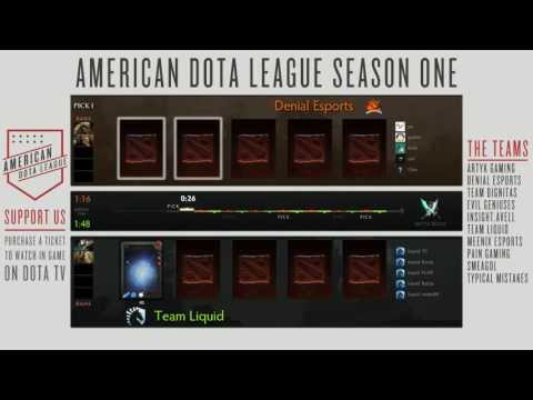 Team Liquid vs. Denial Esports - American Dota League Season 1