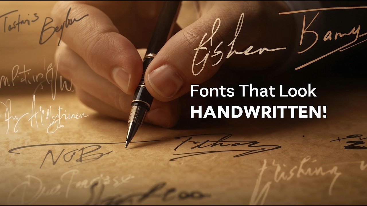 13 Signature Fonts That Look Like Real Handwriting (Free & Premium Picks!)