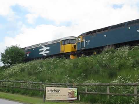 47593 and 47614 at Battlefield on a charter