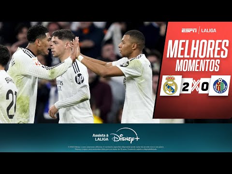 Gols e lances de Real Madrid x Getafe
