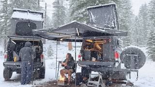 Winter Overlanding Near Mammoth Mountain | Tacoma Snow Camp