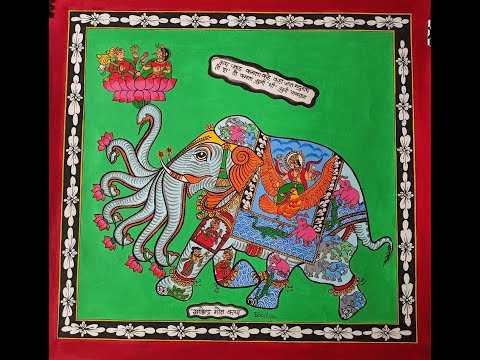Gajendara Moksha | Phad Painting | Traditional Indian Art | Bhavana Saxena
