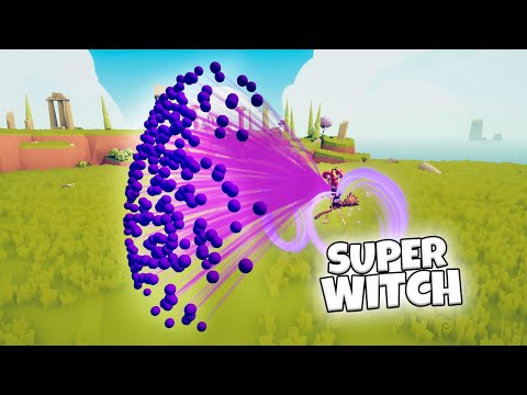 SUPER WITCH VS EVERY FACTION | TABS MODDED GAMEPLAY