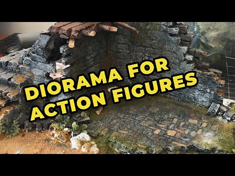 How to build a diorama for action figures: castle walls