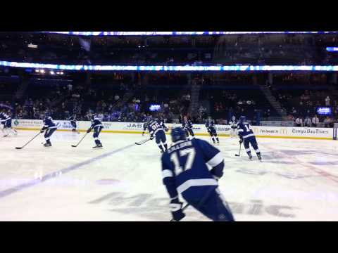 Lightning pre-game warm up part 2