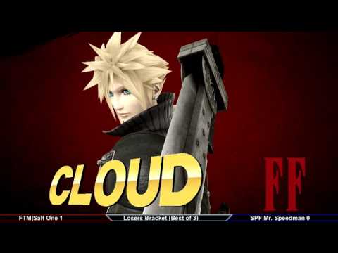 Gwinnett Brawl 41 Smash 4 Singles Salt One (Cloud, Captain Falcon) vs Mr Speedman (Sonic)