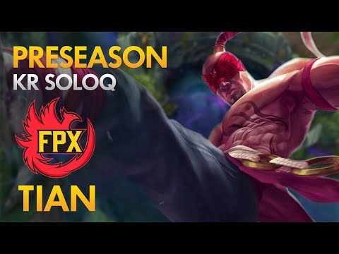 Preseason: FunPlus Phoenix Tian - Lee Sin Jungle - KDA 19/4/13