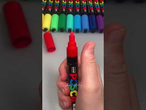Drawing BUT on a KEYBOARD with Posca Markers! Y is for YouTube! Part 1 #shorts
