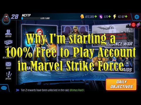 Why I'm starting a 100% F2P account in Marvel Strike Force