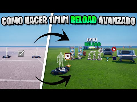 COMO HACER 1V1V1 RELOAD AVANZADO DESDE CERO EN UEFN