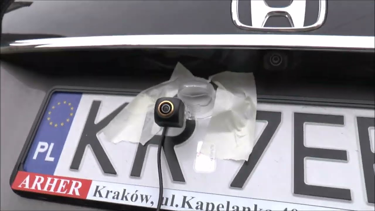 Kamera cofania 720p | Montaż pod oświetlenie rejestracji | Czy lepsza niż fabryczna Hondy