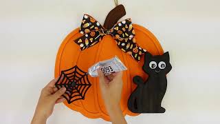 Black Cat Trick Or Treat Sign