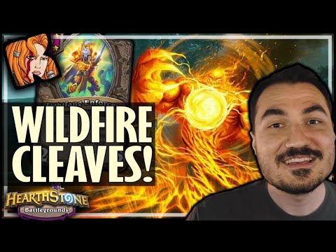 REPLICA CLEAVES WITH WILDFIRE ELEMENTAL! - Hearthstone Battlegrounds