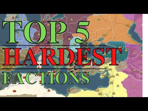 TOP 5 HARDEST FACTIONS - ROME TOTAL WAR REMASTERED - Hardest Factions for Beginners Guide