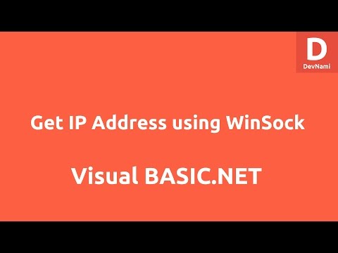 Get IP Address using WinSock Component in VB Net