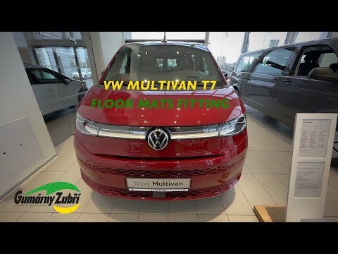 BRAND NEW 2022 VW MULTIVAN T7  (Tailored Floor mats fitting video by Gumárny Zubří)