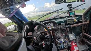 24 Hours of Lemons Doin' Time in Joliet 2026 Dumpster Fire Subaru Impreza Part of Rain Session