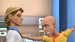 Caillou Misbehaves During His Flu Shot/Stabbed A N