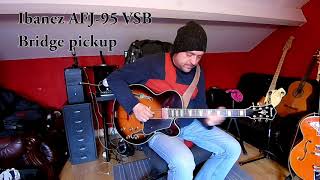 Video thumbnail for Short demo of Ibanez AFJ95 VSB with TRUARC stainless steel bridge. by Mateusz J. Chmielewski