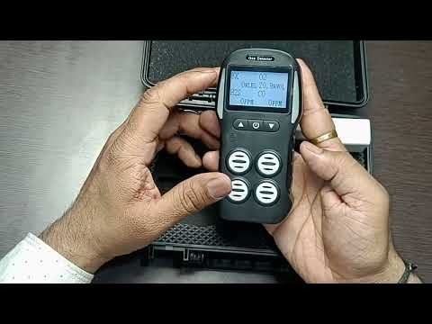 Portable Multi Gas Detector/ electro chem sensor UK video by Jayesh Traders