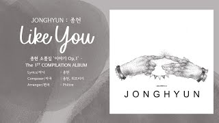 Jonghyun (종현) - Like You [LYRICS HAN-ROM-ENG]