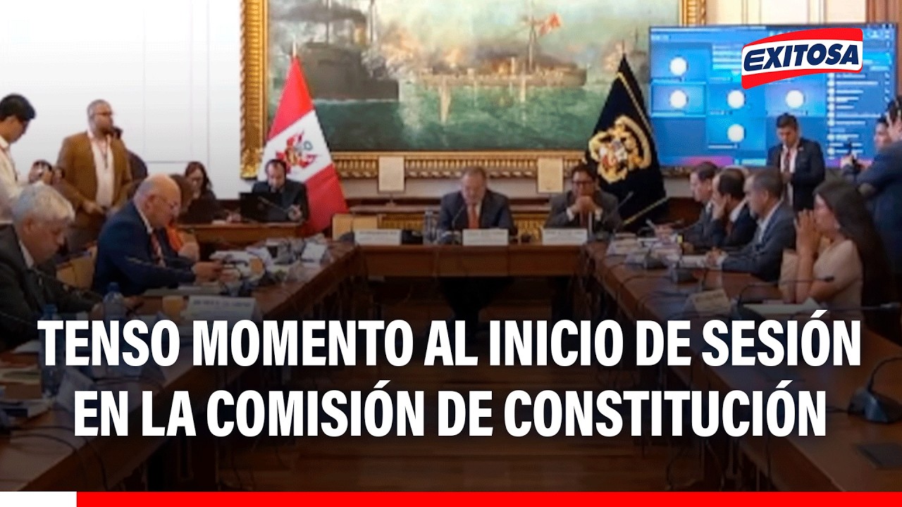 🔴🔵 Pedido de facultades: tenso momento al inicio de sesión en la Comisión de Constitución