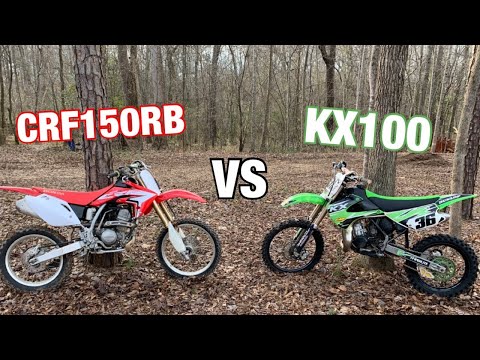 CRF150RB VS KX100 | side by side comparison