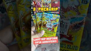One Last Rip Before OP16.| ONE PIECE TCG - OP15 | 3 PACK RIP EP 45 #onepiece  #optcg #shorts