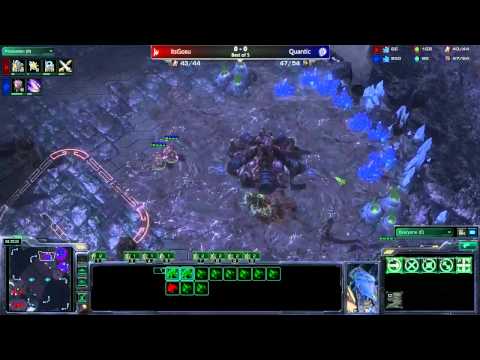 Destiny (Z) vs HwangSin (P) - Game 1 - Best of 3 - Quantic vs itsGosu - Cast by Axel and Destiny