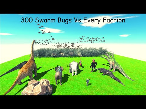 300 Swarm Bugs Vs Every Faction ARBS |Animal Revolt Battle Simulator