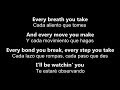Every Breath You Take Cada Aliento Que Tomes The Police Letra En Inglés Y Español