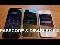 How to remove/reset any disabled or Password ...