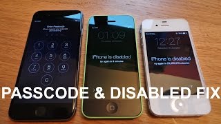 How to remove/reset any disabled or Password locked iPhones 6/5s/5c/5/4s/4/3gs/iPad or iPod