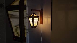 Wall Hanging Lamp Making || Amazing Night Light || #shorts #youtubeshorts #light