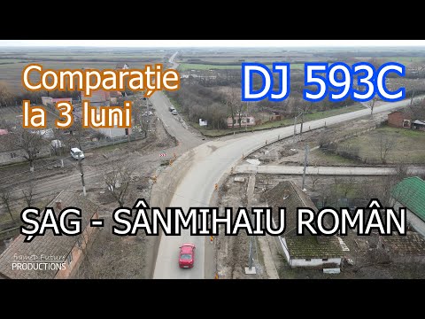 DJ 593C | Șag DJ 593 - Sânmihaiu Român DJ 951A | Stadiu lucrări 01.02.2026