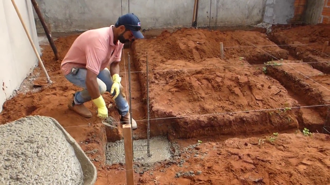 como fazer a sapata de uma construção passo a passo