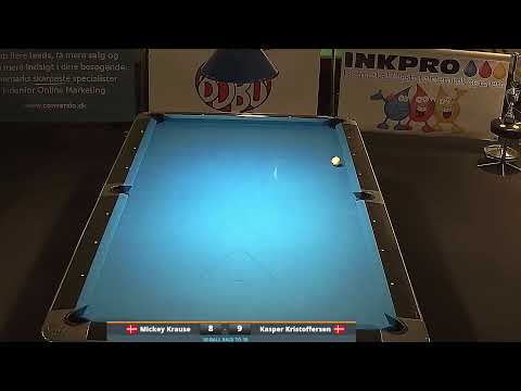 2019 - DM 10-ball - Finale - Kasper Kristoffersen-Mickey Krause