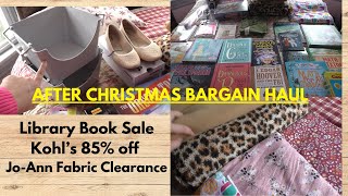 After-Christmas '24 HAUL w/Jo-ann Fabrics/Kohl's and Library Book Sale