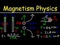 Magnetism, Magnetic Field Force, Right Hand Rule, Ampere's Law, Torque, Solenoid, Physics Problems