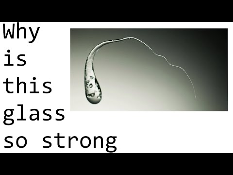 Why is the Prince Rupert's drop so strong if its just glass