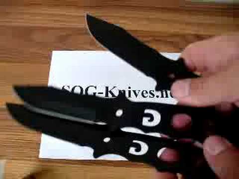 SOG Fusion Throwing Knives F04T Demonstration