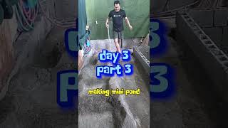 PAANO GUMAWA NG MINI POND, DAY 1 TO DAY 3