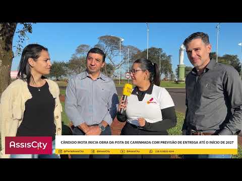 Cândido Mota inicia construção de pista de caminhada para incentivar esporte e garantir mais segurança à população