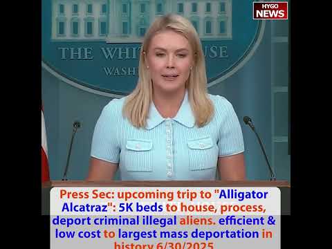 Press Sec: Canada caved, Digital Services Tax mistake, Alligator Alcatraz; CRUSH fraud/waste/abuse