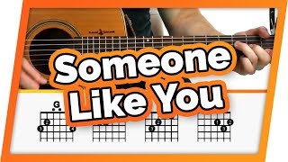 Someone Like You Guitar Tutorial (Adele) Easy Chords Guitar Lesson
